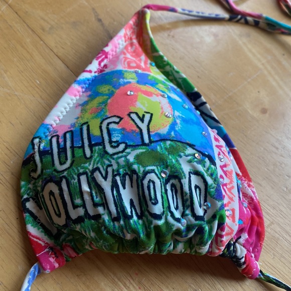 Juicy Couture swim top size M pre-owned condition - Picture 2 of 11